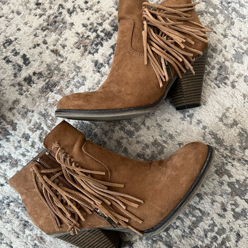 MIA fringe booties